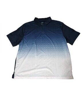 Ben Hogan Men's Navy to White Gradient Polo